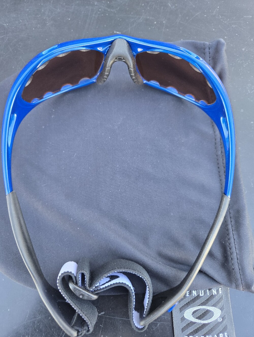 OAKLEY PRO RACING WATER ELECTRIC BLUE/IRIDIUM VENTED SUNGLASSES - Picture 7 of 14